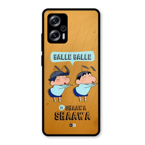 Balle Balle Shinchan Metal Back Case for Redmi K50i