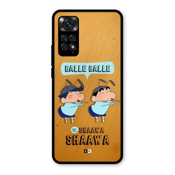 Balle Balle Shinchan Metal Back Case for Redmi Note 11