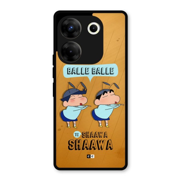 Balle Balle Shinchan Metal Back Case for Tecno Camon 20