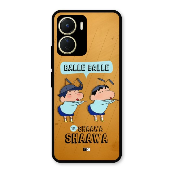 Balle Balle Shinchan Metal Back Case for Vivo T2x