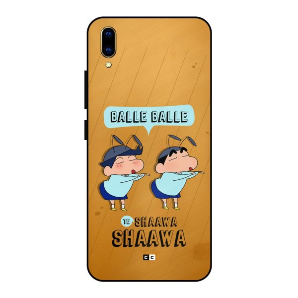 Balle Balle Shinchan Metal Back Case for Vivo V11 Pro