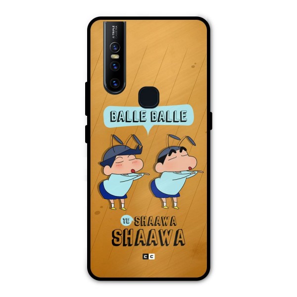 Balle Balle Shinchan Metal Back Case for Vivo V15