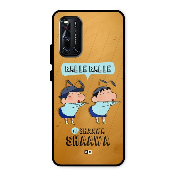 Balle Balle Shinchan Metal Back Case for Vivo V19