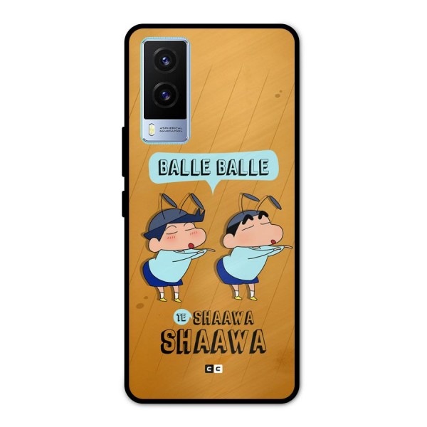 Balle Balle Shinchan Metal Back Case for Vivo V21e 5G