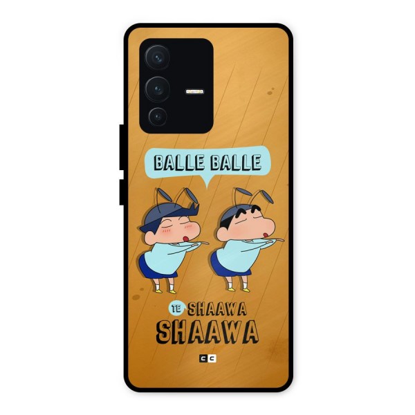 Balle Balle Shinchan Metal Back Case for Vivo V23 5G