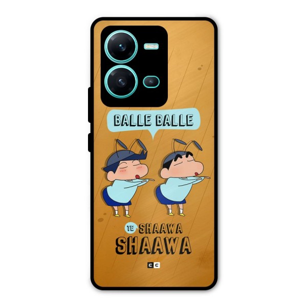 Balle Balle Shinchan Metal Back Case for Vivo V25