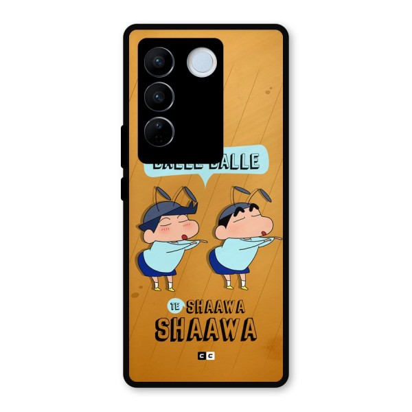 Balle Balle Shinchan Metal Back Case for Vivo V27 Pro