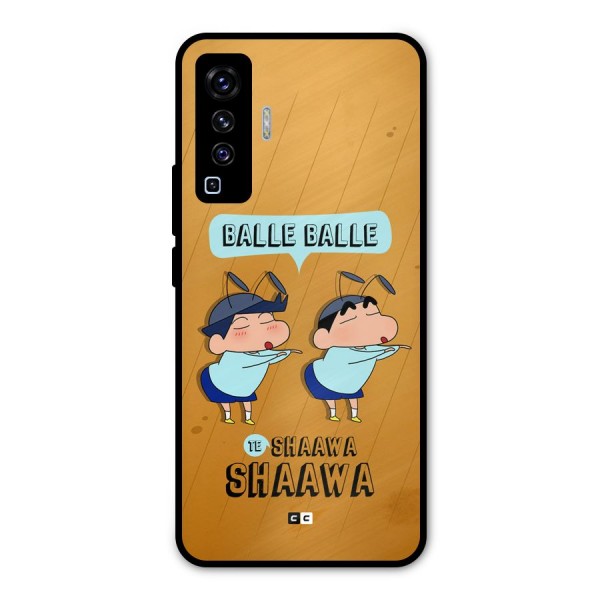 Balle Balle Shinchan Metal Back Case for Vivo X50