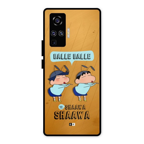 Balle Balle Shinchan Metal Back Case for Vivo X50 Pro