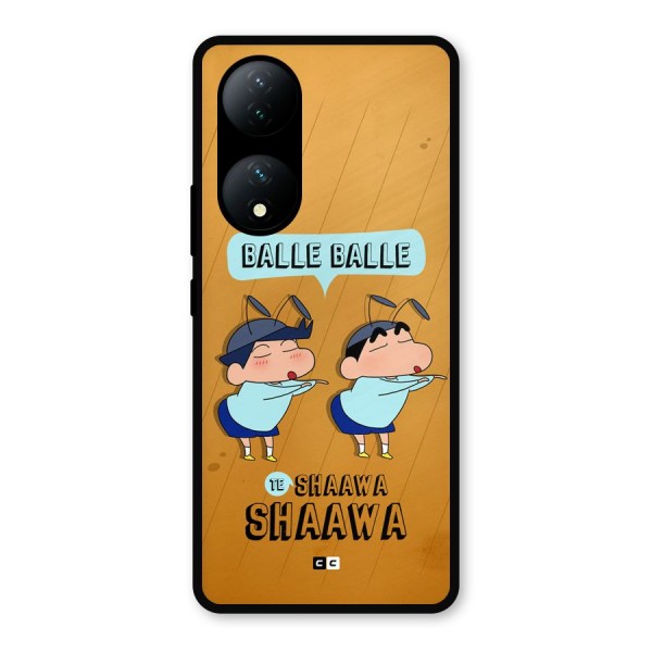 Balle Balle Shinchan Metal Back Case for Vivo Y100