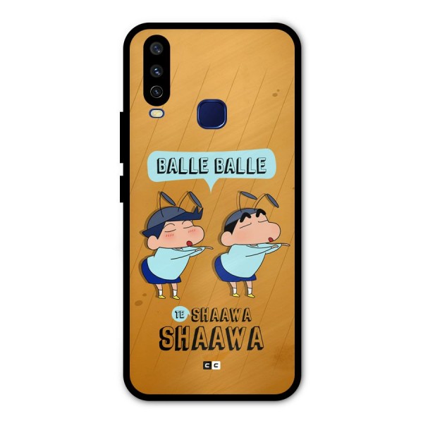 Balle Balle Shinchan Metal Back Case for Vivo Y15