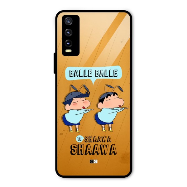 Balle Balle Shinchan Metal Back Case for Vivo Y20 2021