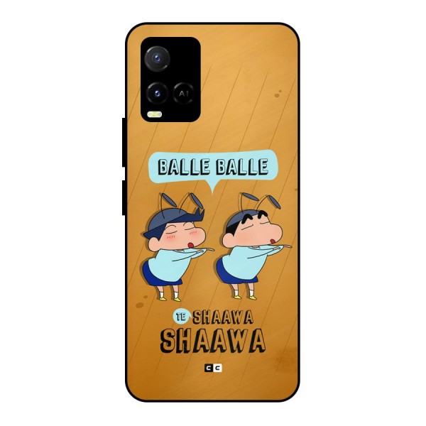 Balle Balle Shinchan Metal Back Case for Vivo Y21A