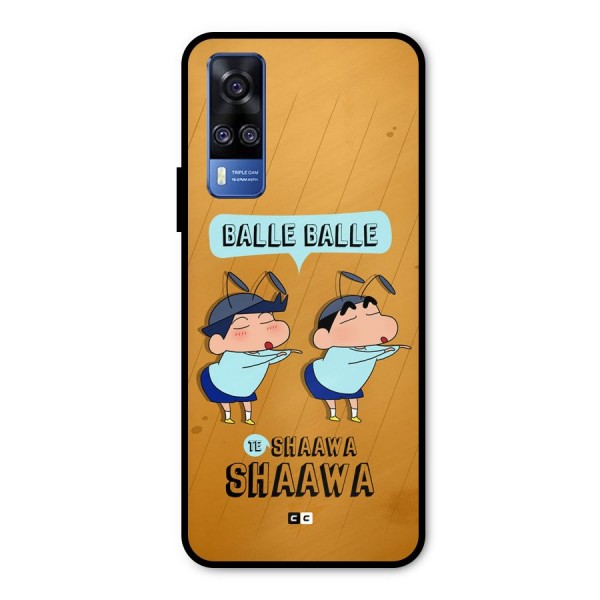 Balle Balle Shinchan Metal Back Case for Vivo Y31