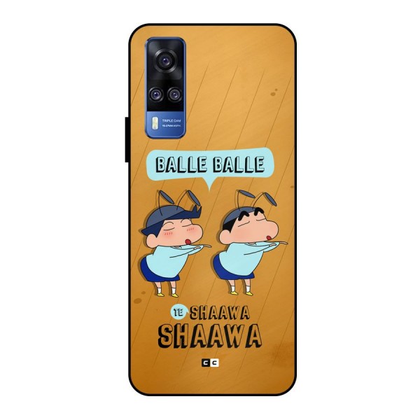 Balle Balle Shinchan Metal Back Case for Vivo Y51