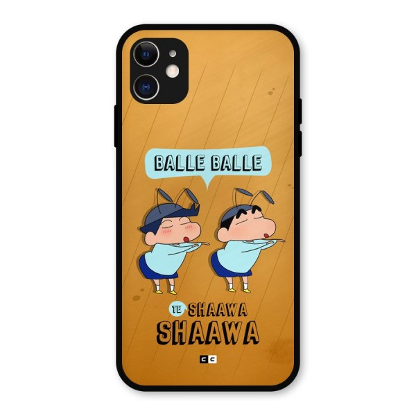 Balle Balle Shinchan Metal Back Case for iPhone 11