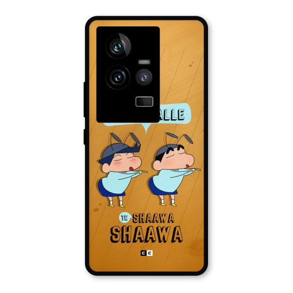 Balle Balle Shinchan Metal Back Case for iQOO 11 5G