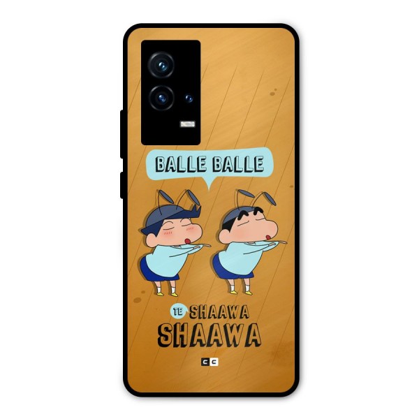 Balle Balle Shinchan Metal Back Case for iQOO 9 5G