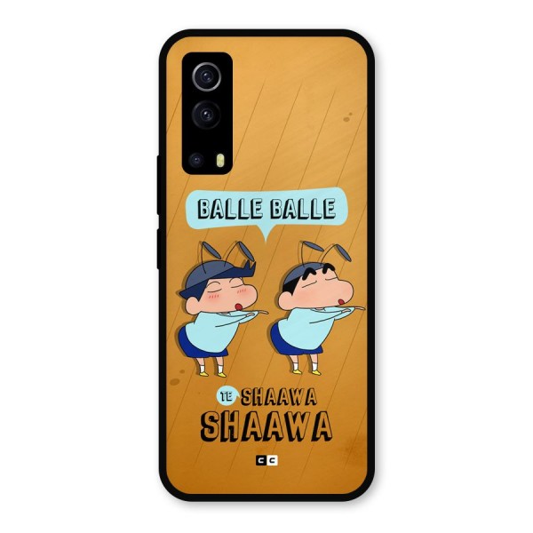 Balle Balle Shinchan Metal Back Case for iQOO Z3