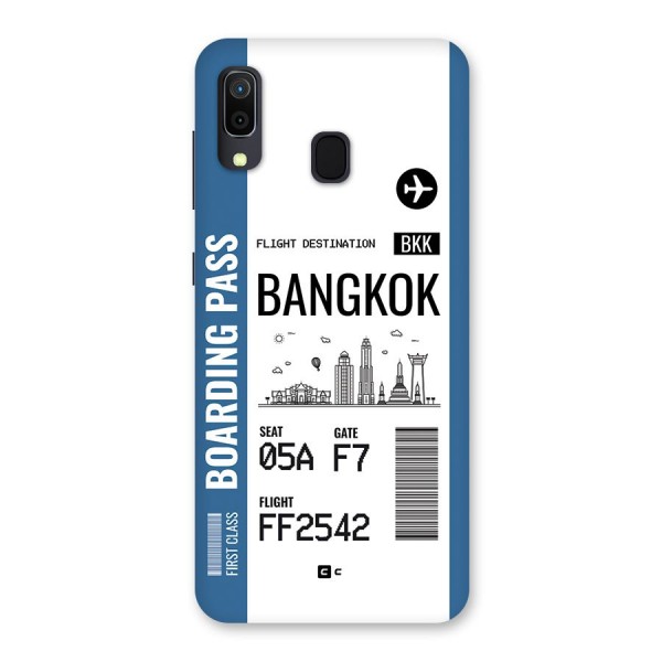 Bangkok Boarding Pass Back Case for Galaxy A30