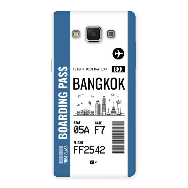 Bangkok Boarding Pass Back Case for Galaxy A5