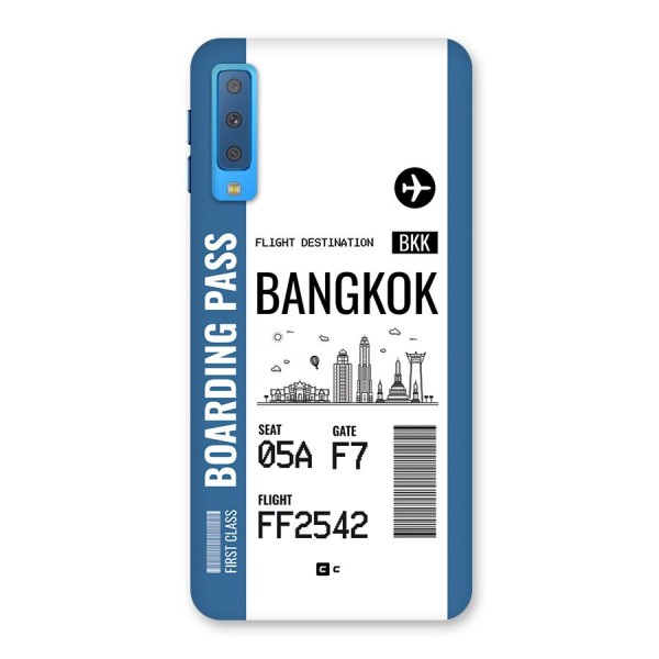 Bangkok Boarding Pass Back Case for Galaxy A7 (2018)