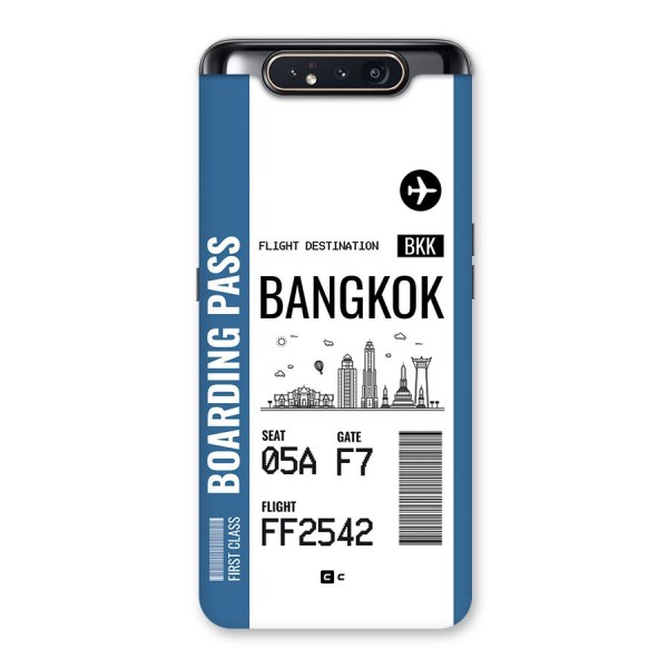 Bangkok Boarding Pass Back Case for Galaxy A80