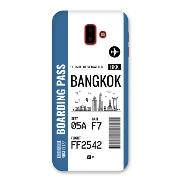 Bangkok Boarding Pass Back Case for Galaxy J6 Plus