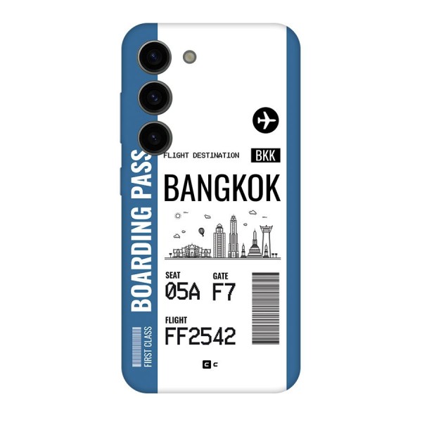 Bangkok Boarding Pass Back Case for Galaxy S23