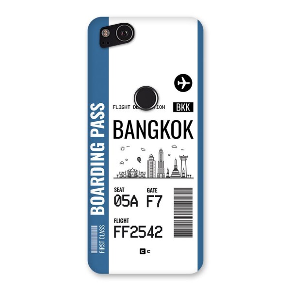 Bangkok Boarding Pass Back Case for Google Pixel 2