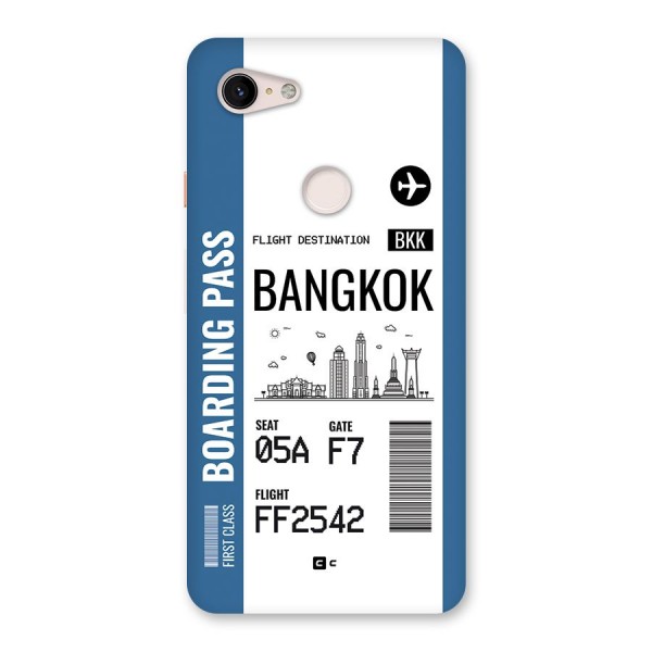 Bangkok Boarding Pass Back Case for Google Pixel 3 XL