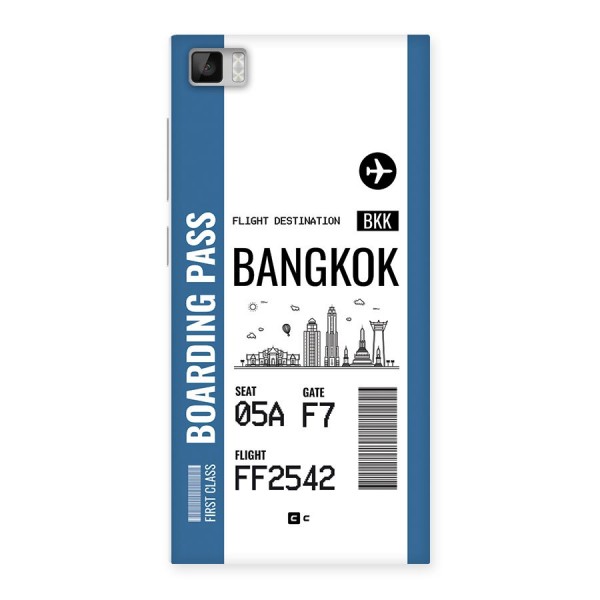 Bangkok Boarding Pass Back Case for Mi3