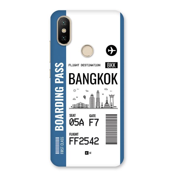 Bangkok Boarding Pass Back Case for Mi A2