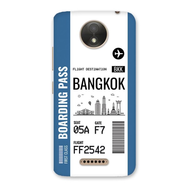 Bangkok Boarding Pass Back Case for Moto C Plus