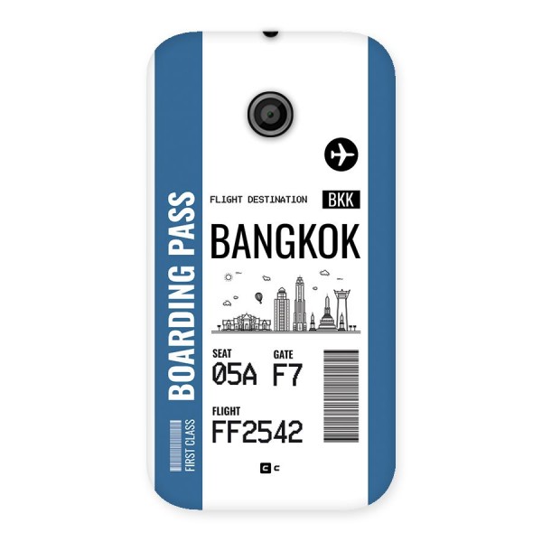 Bangkok Boarding Pass Back Case for Moto E