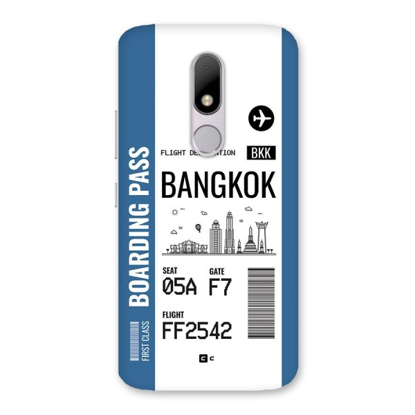 Bangkok Boarding Pass Back Case for Moto M