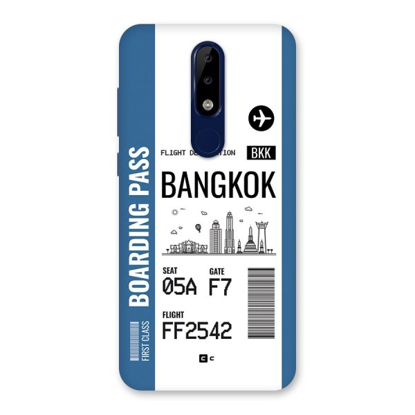 Bangkok Boarding Pass Back Case for Nokia 5.1 Plus