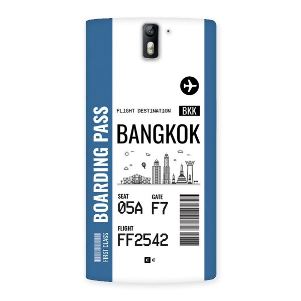 Bangkok Boarding Pass Back Case for OnePlus One