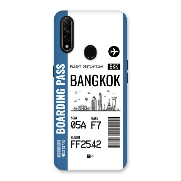 Bangkok Boarding Pass Back Case for Oppo A31