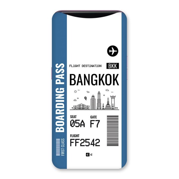 Bangkok Boarding Pass Back Case for Oppo Find X