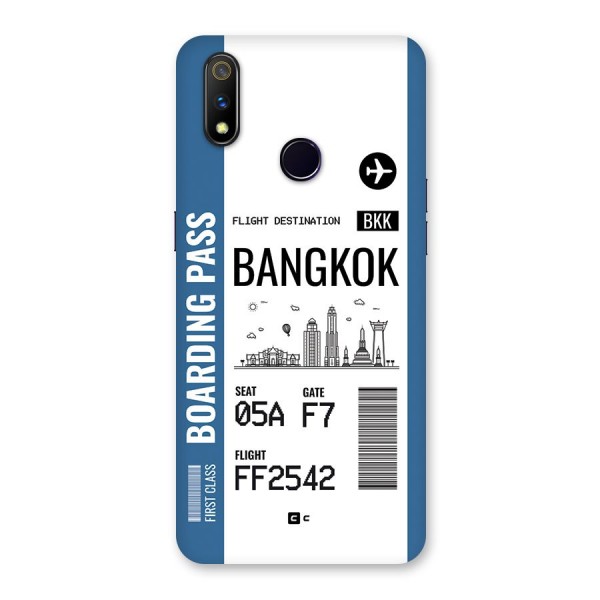 Bangkok Boarding Pass Back Case for Realme 3 Pro