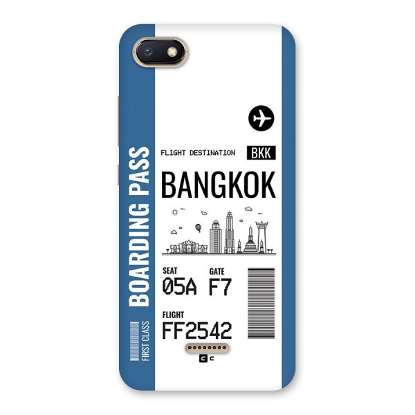 Bangkok Boarding Pass Back Case for Redmi 6A