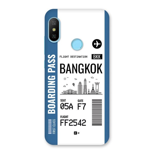 Bangkok Boarding Pass Back Case for Redmi 6 Pro