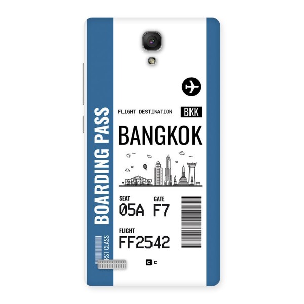 Bangkok Boarding Pass Back Case for Redmi Note