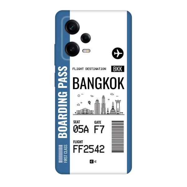 Bangkok Boarding Pass Back Case for Redmi Note 12 Pro