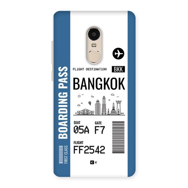 Bangkok Boarding Pass Back Case for Redmi Note 4