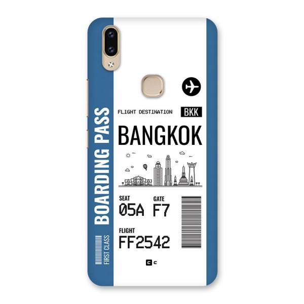 Bangkok Boarding Pass Back Case for Vivo V9