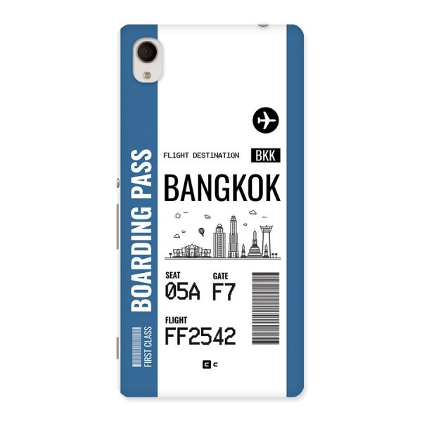 Bangkok Boarding Pass Back Case for Xperia M4 Aqua