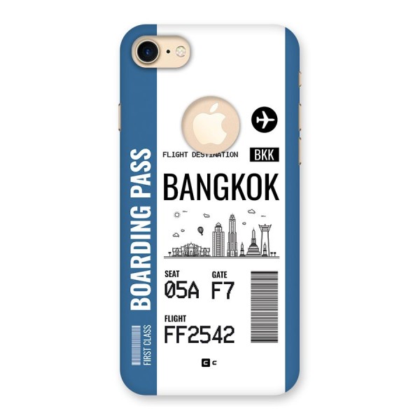 Bangkok Boarding Pass Back Case for iPhone 8 Logo Cut