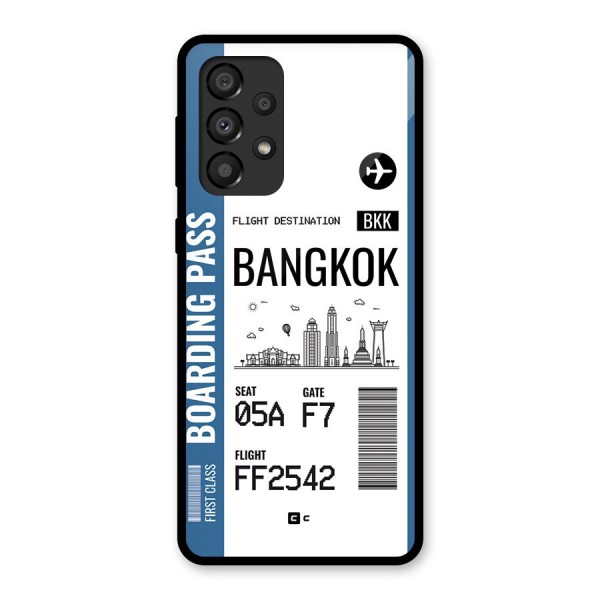 Bangkok Boarding Pass Glass Back Case for Galaxy A33 5G